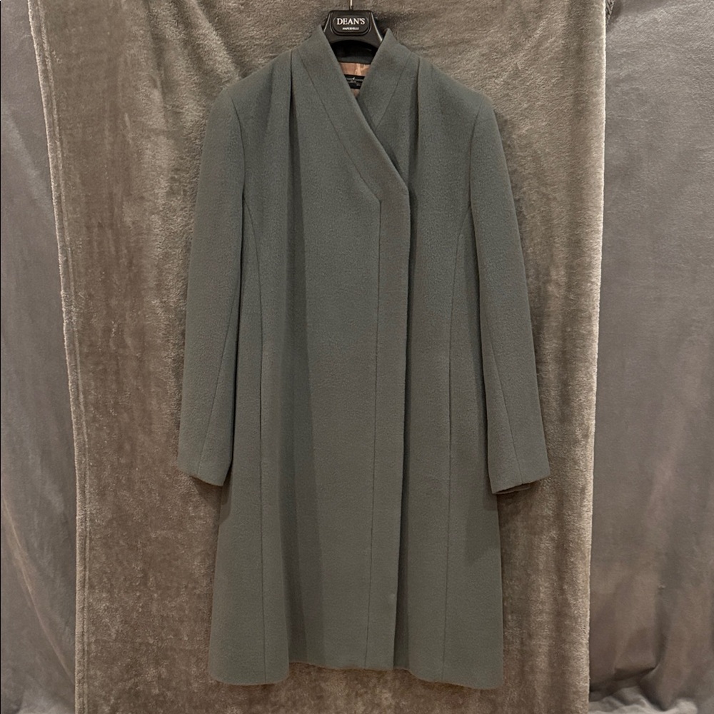 Peruvian Connection Gray Alpaca Wool Jacket Overcoat Winter Coat Sz 10 NWOT